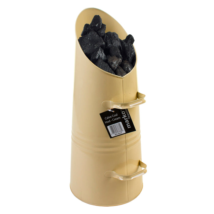 Calve Coal Hod Scuttle - Cream