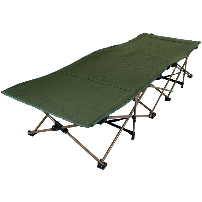Green Folding Camping Bed