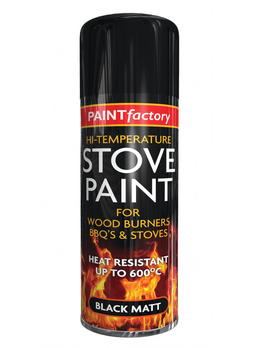 High Temp Spray Black Matt