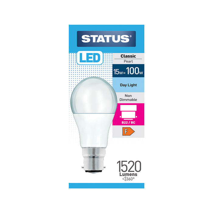 LED Light Bulb BC 15w = 100w