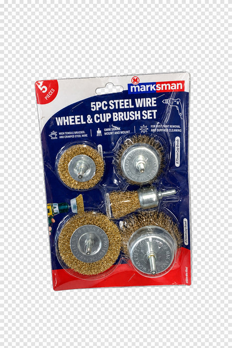5pc wire wheel brush set