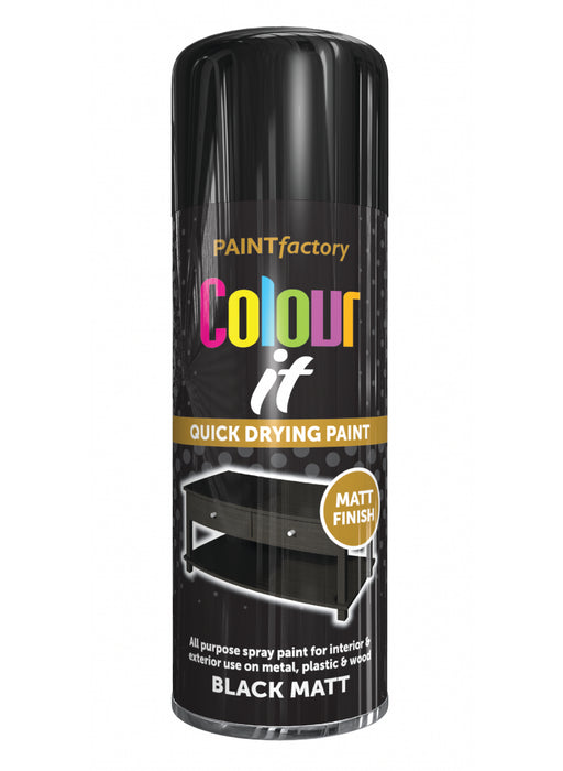 Spray Paint Matt Black 400ml