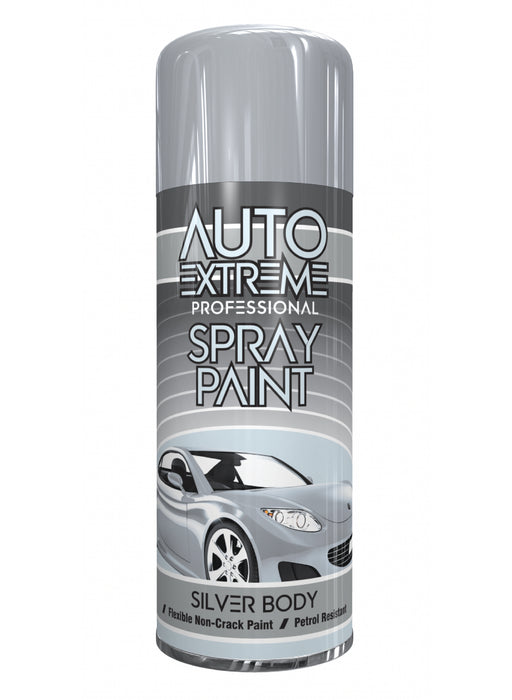 Spray Paint Gloss Silver Body 400ml