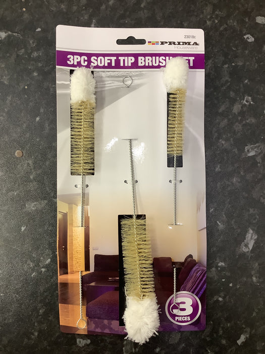 3pc soft tip brush (cleaning aisle)