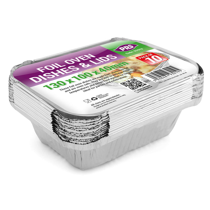Foil Dishes & Lid 10pc