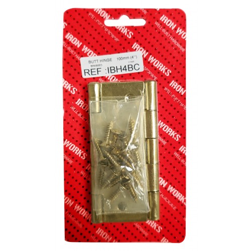 Butt Hinge Electric Brassed 4"