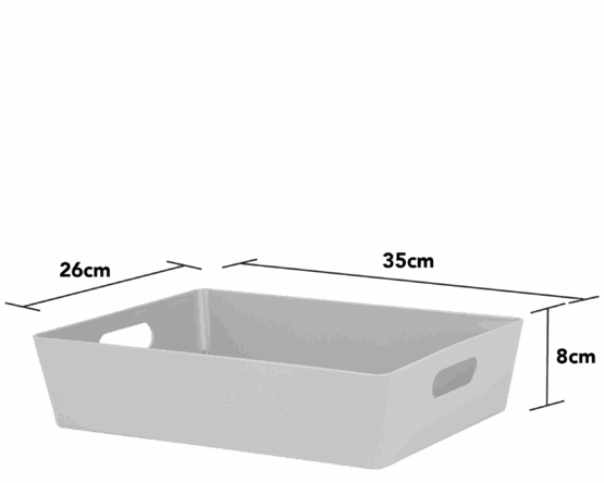 Rectangular Basket Gray 5.01