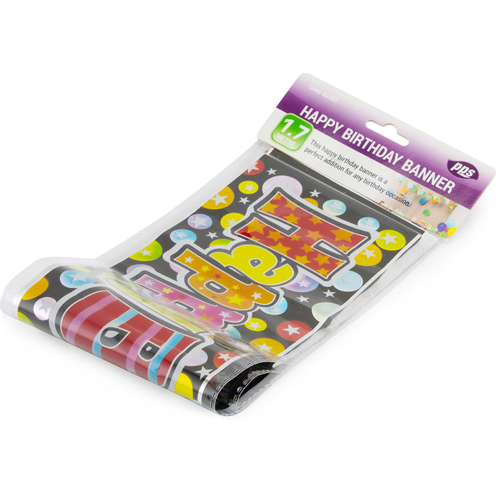 Party Happy Birthday Banner 2.7m