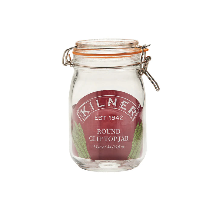 Kilner Clip Top Round Jar 1L