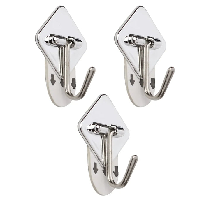 Geckogrip Utensil Hooks 3PC Chrome