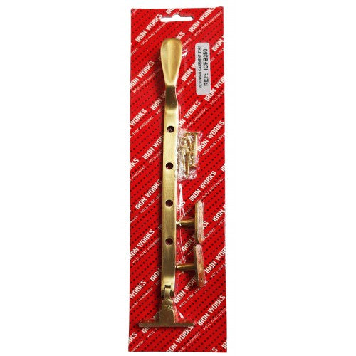 Casement Stay Victorian Brass 250mm