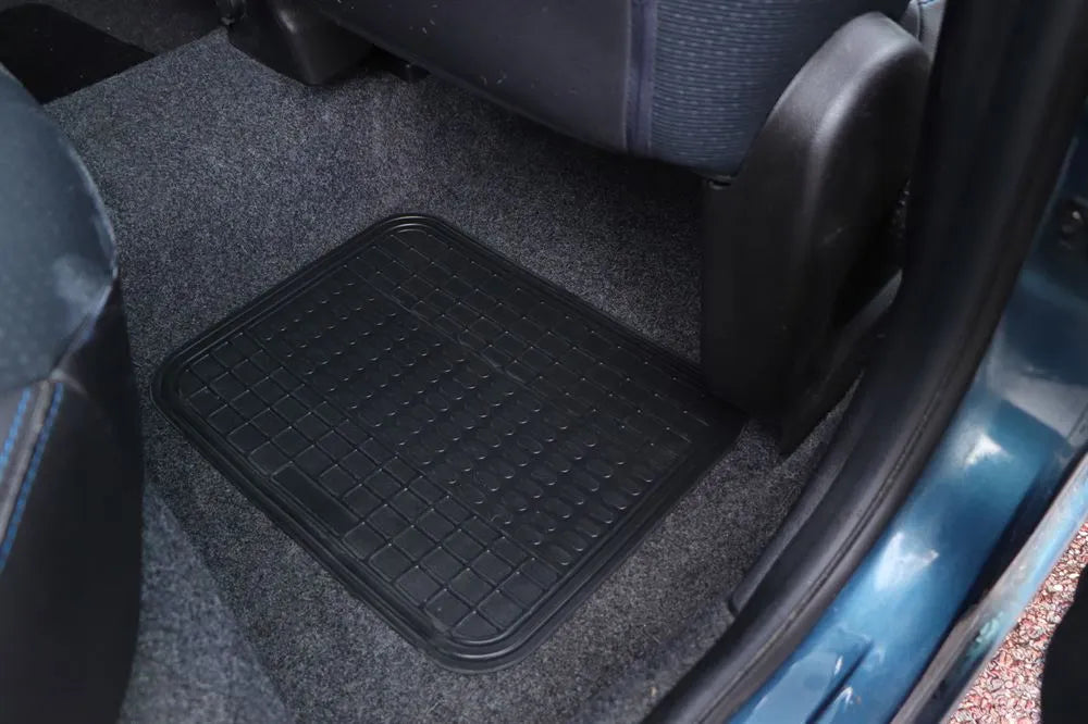 Rubber Mat Set Black 4pc