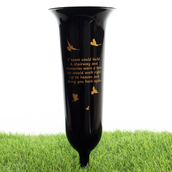 Black Grave Vase