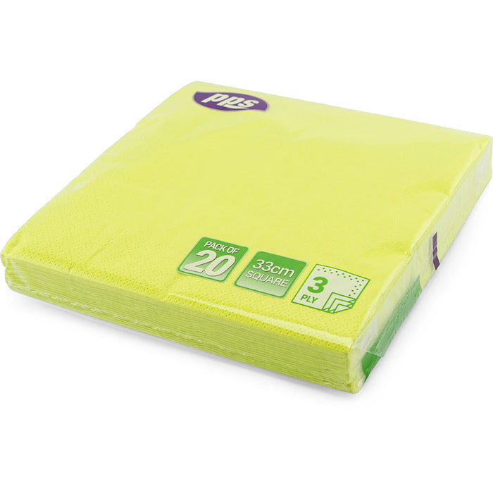 Lime Napkin 33cm 20pc