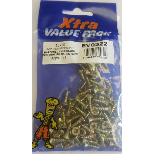 Chipboard Screws 4.0 X 16