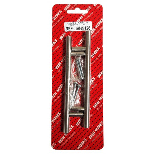 Bar Handle Brushed Nickel 128mm