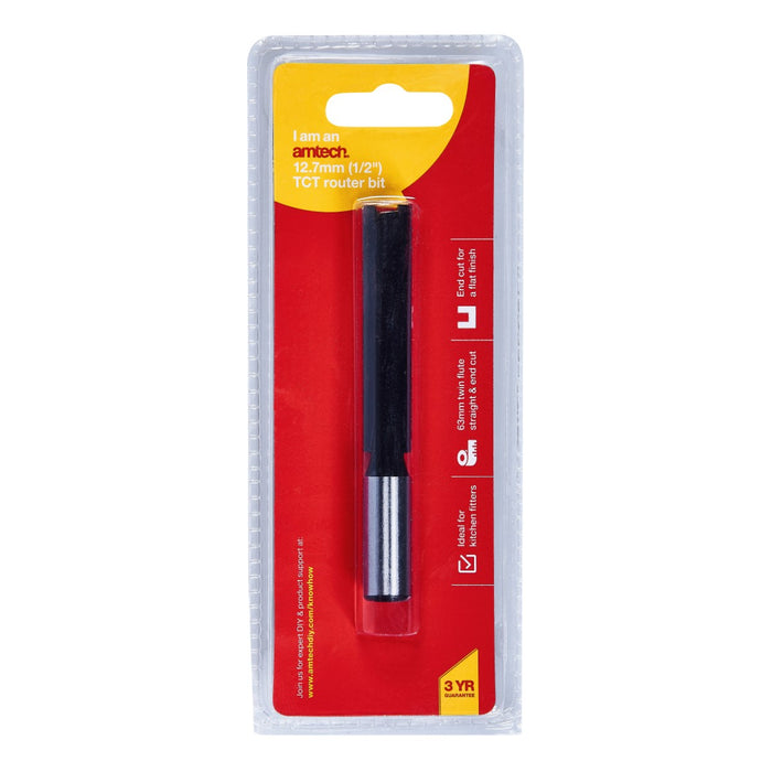 Router Bit with 1/2" shank 12.7mm x 63mm