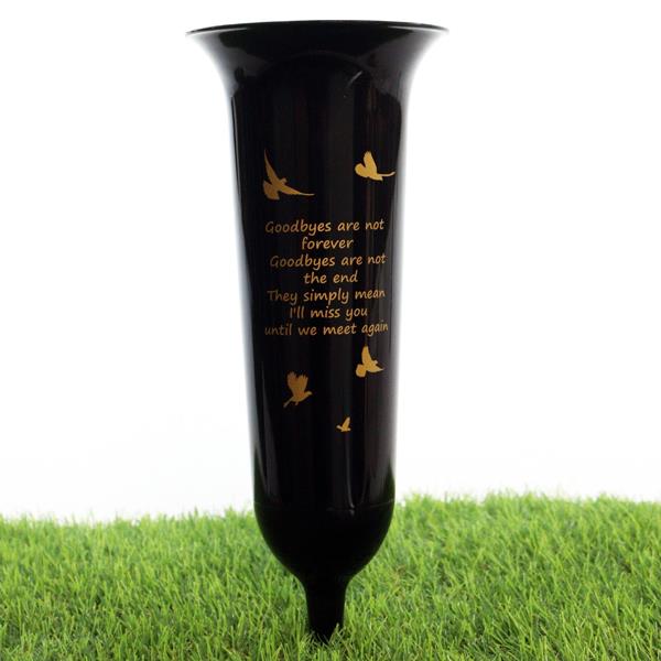 Black Grave Vase