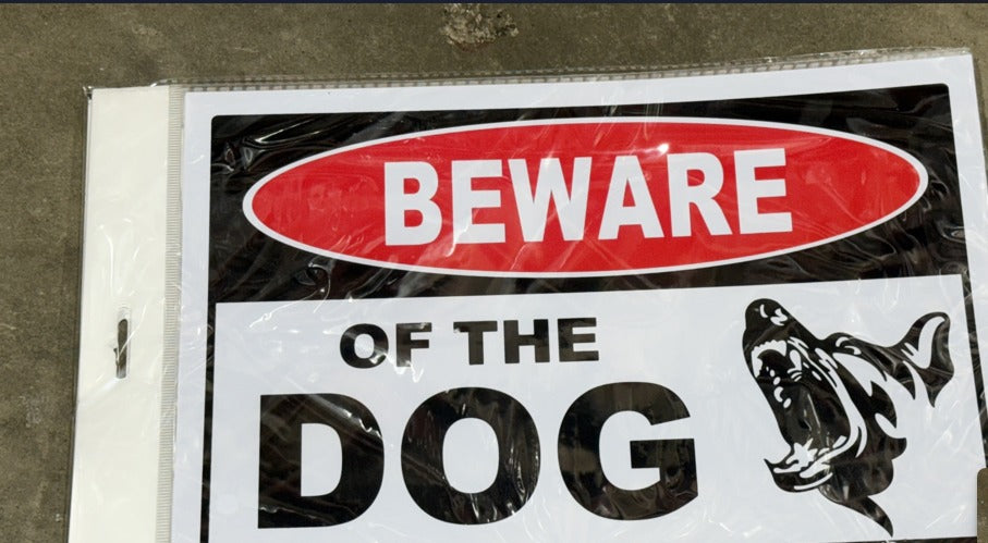 Beware Of Dog Sign