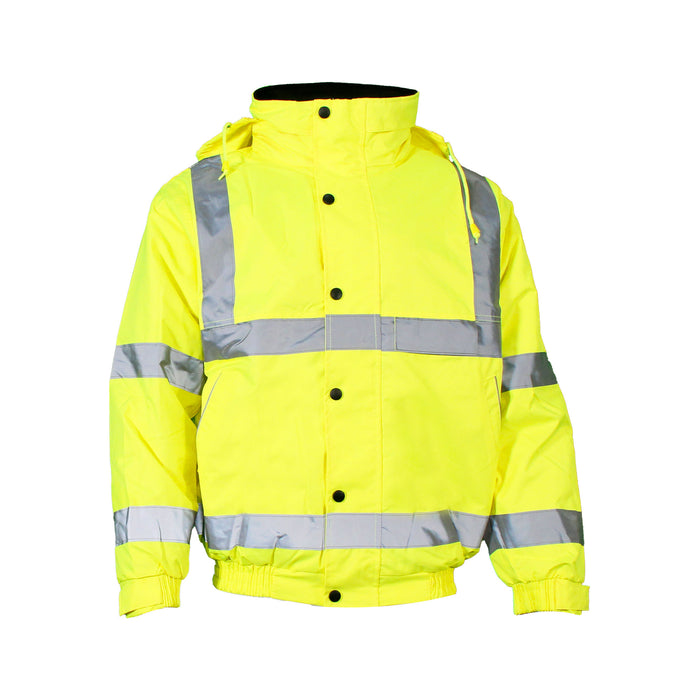 Hi Vis Bomber Fleece Lined M