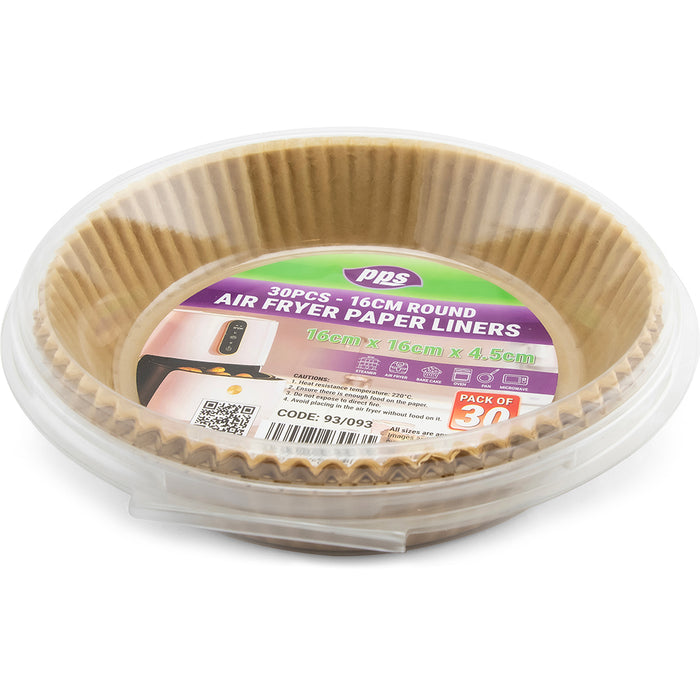 Paper Air Fryer Liner Round 30pc