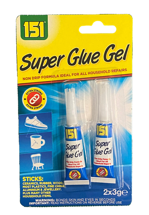 Super Glue Gel 2pk 3g