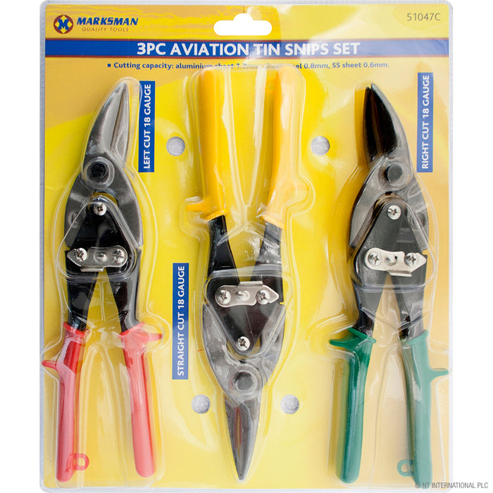 Aviation Tin Snip Set 3pc