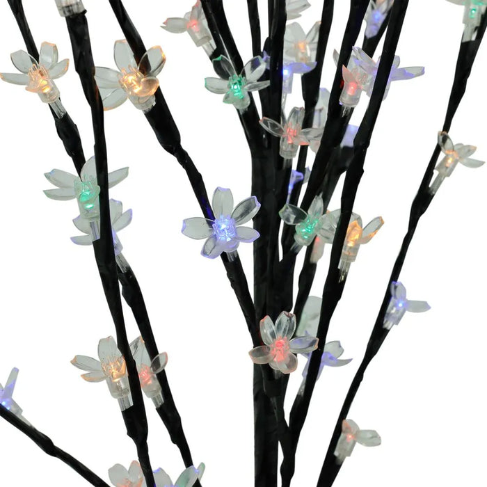 Solar Powered Cherry Flower Stake Tree Lights 120cm