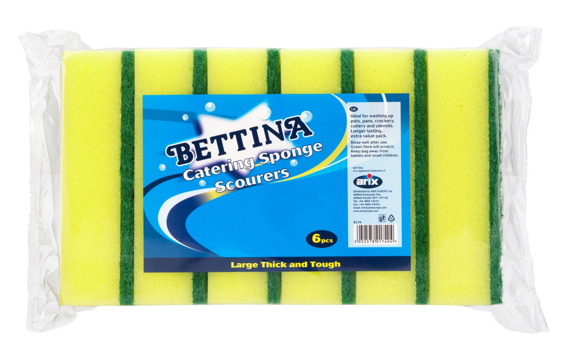 Catering Sponge Scourer 6pc