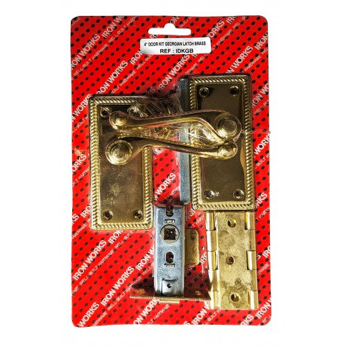 Door Kit Georgian Brassed