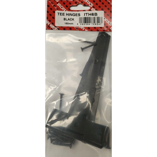 Tee Hinges Black 14"
