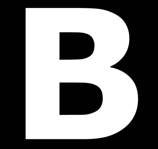 B White