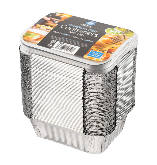 Foils with Lids Medium 50pc