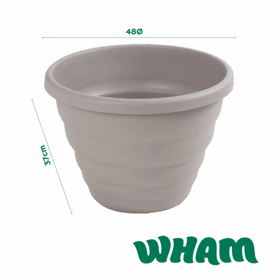 Beehive 48cm Round Pot Fawn