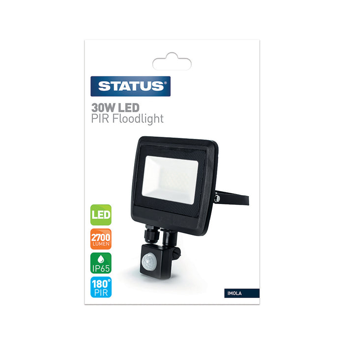 Flood Light with PIR Grey 30w LED