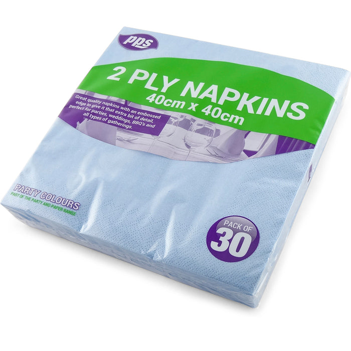 Blue Napkin 40cm 30pc