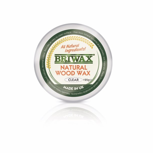 Briwax Natural Wood Wax Clear 125g