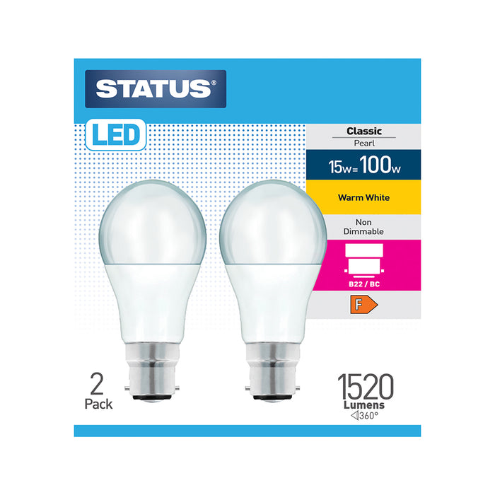 LED Light Bulb BC 2pc