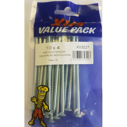 Twinthreads Screws 10 X 4"