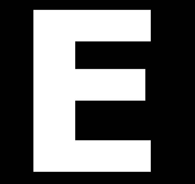 E White