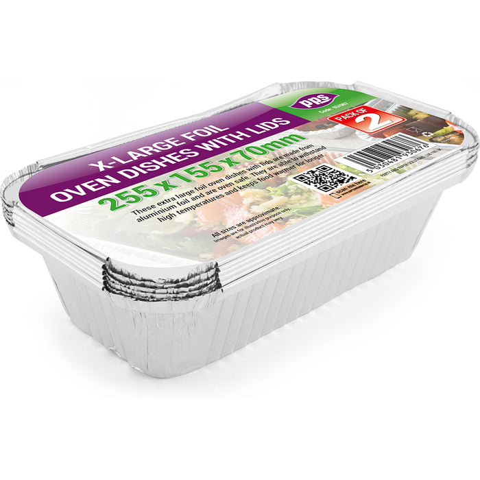 Foil Containers & Lids 2pc
