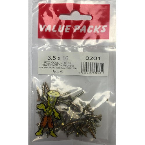 Chipboard Screws 3.5 X 16