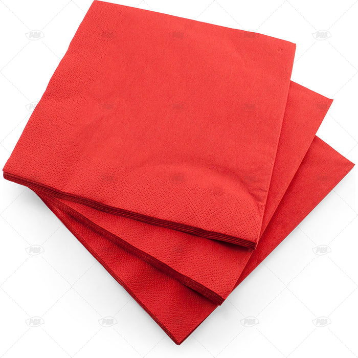Napkins 3ply Red 40cm 20pc/