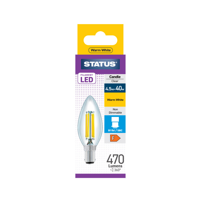 Filament LED Candle SBC 60W