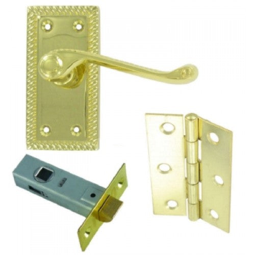 Door Kit Georgian Brassed