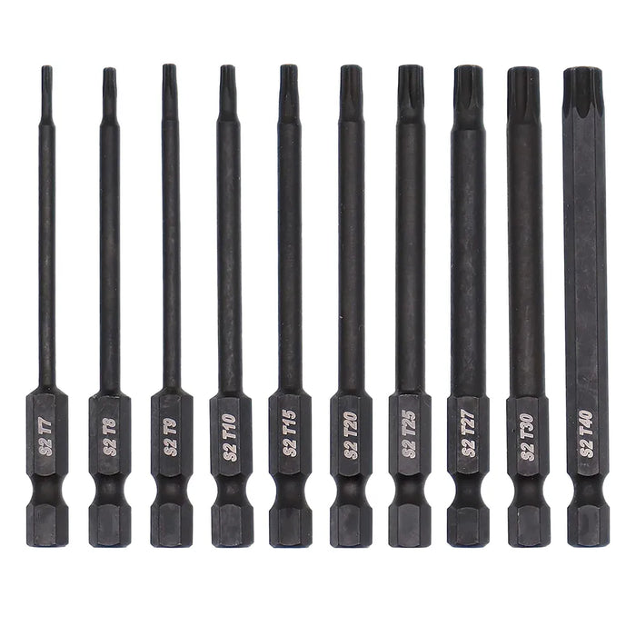 S2 Steel Impact bit set T7 to T40