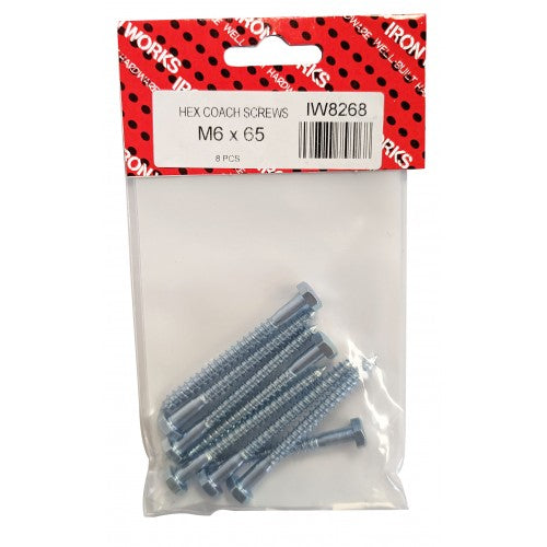 Coach Screws M6 X 65