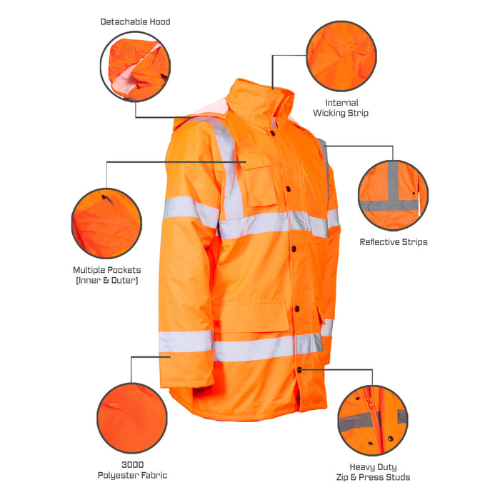 Hi Vis Traffic Jacket L