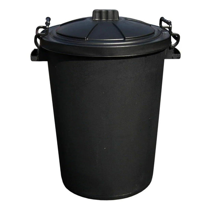 Clip bin 85ltr galvanised handles