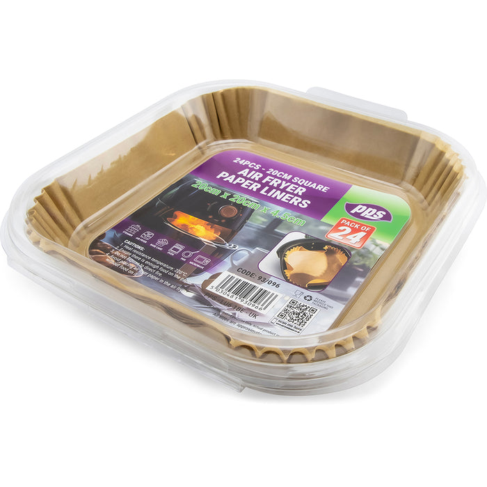 Paper Air Fryer Liners Square 24pc